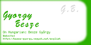 gyorgy besze business card